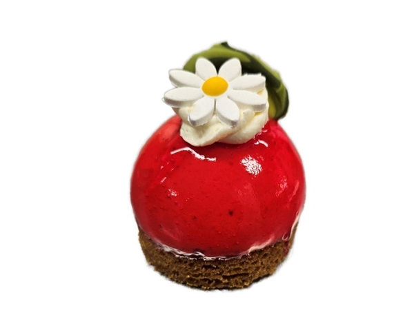 Aardbei bavaroise gebak