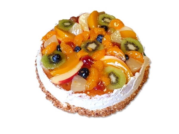 Rond vruchten taartje (8 pers)