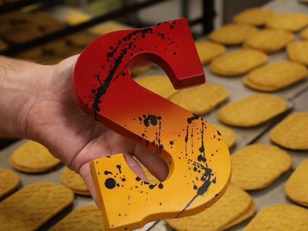 Stroopkoeken Chocoladeletter